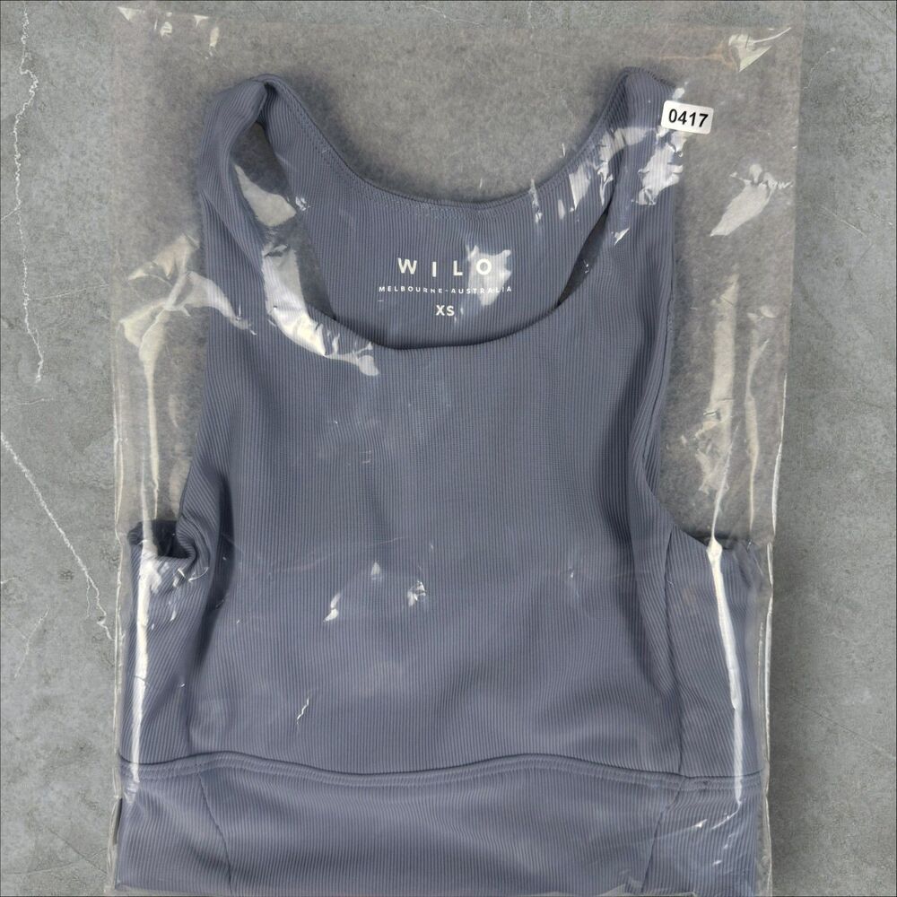 Willow Racerback Sports Bra Tank Top Micro Ribbed - XS - Picture 7 of 7